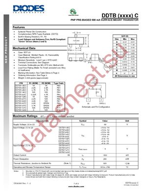 DDTB114GC-7-F datasheet  